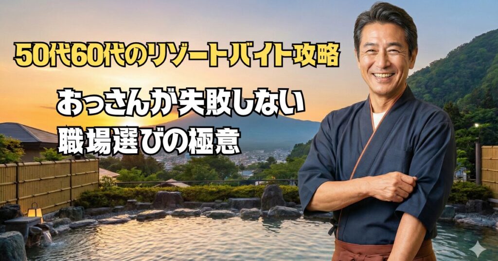 50代60代のリゾートバイト攻略｜おっさんが失敗しない職場選びの極意