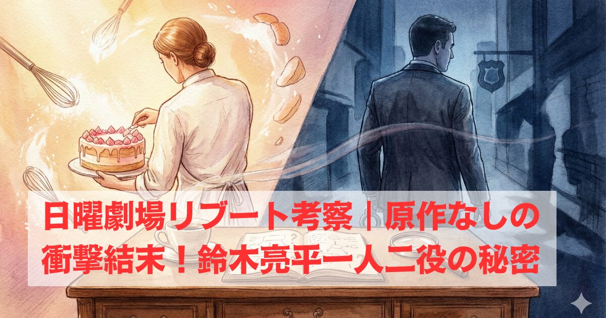 日曜劇場リブート考察｜原作なしの衝撃結末！鈴木亮平一人二役の秘密