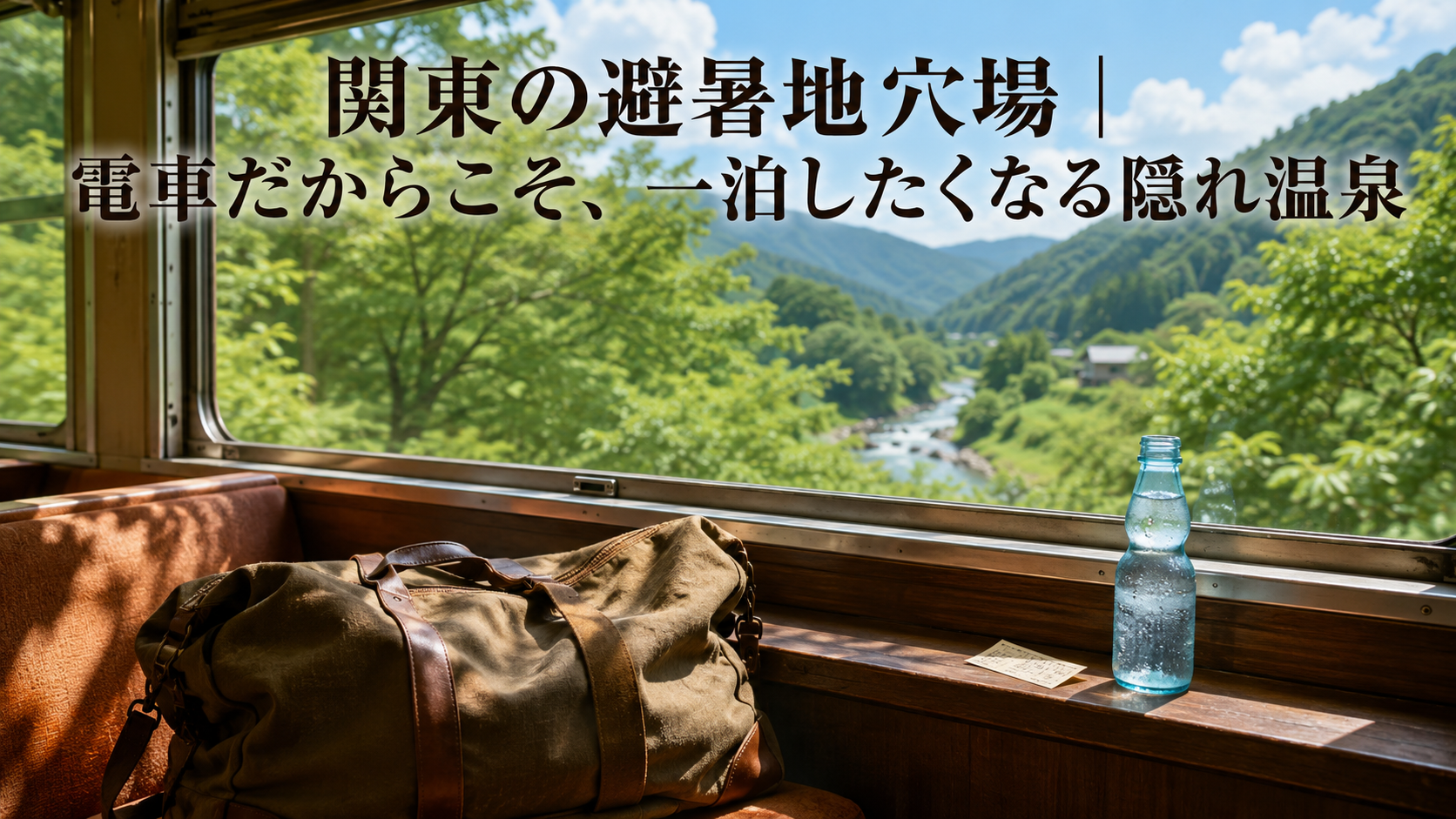 関東の避暑地穴場|電車だからこそ、一泊したくなる隠れ温泉