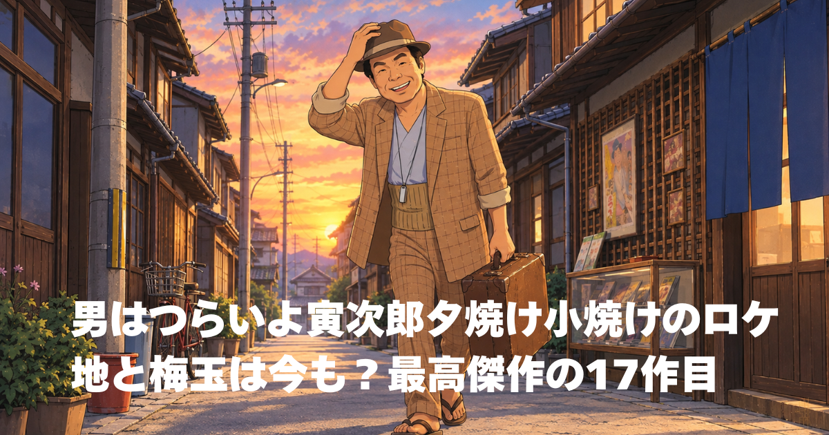 男はつらいよ寅次郎夕焼け小焼けのロケ地と梅玉は今も？最高傑作の17作目